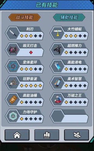 合金子弹装备和技能种类介绍1